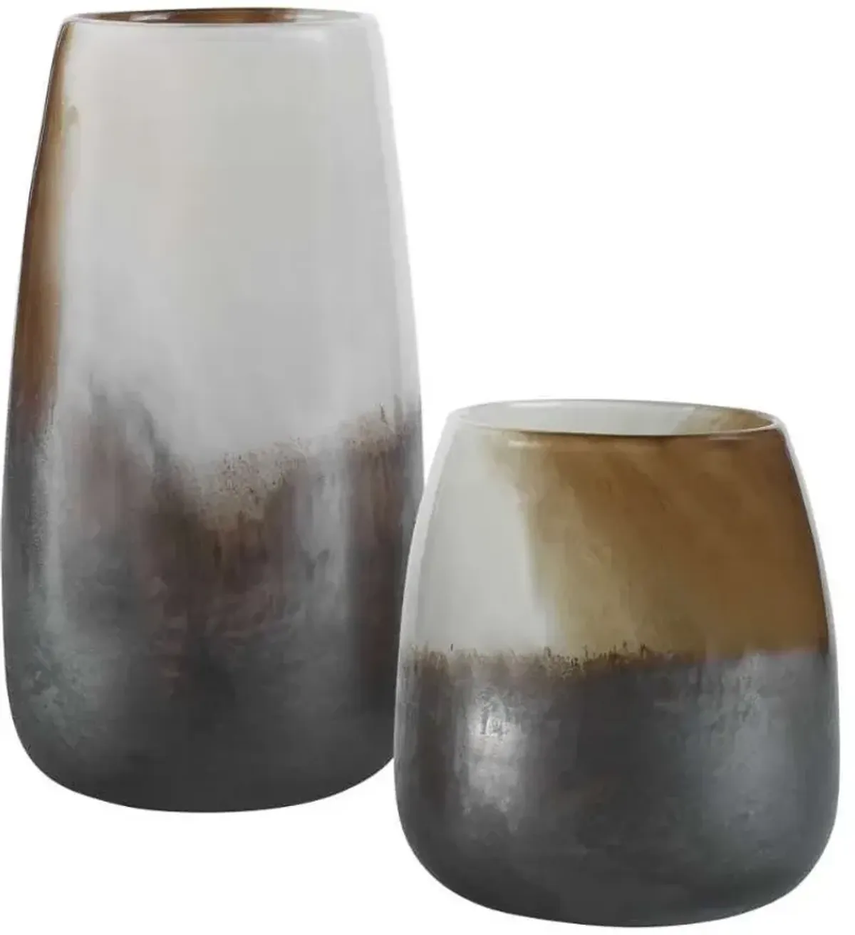 Uttermost Desert Wind 2-Piece Bronze/Light Gray Vase Set