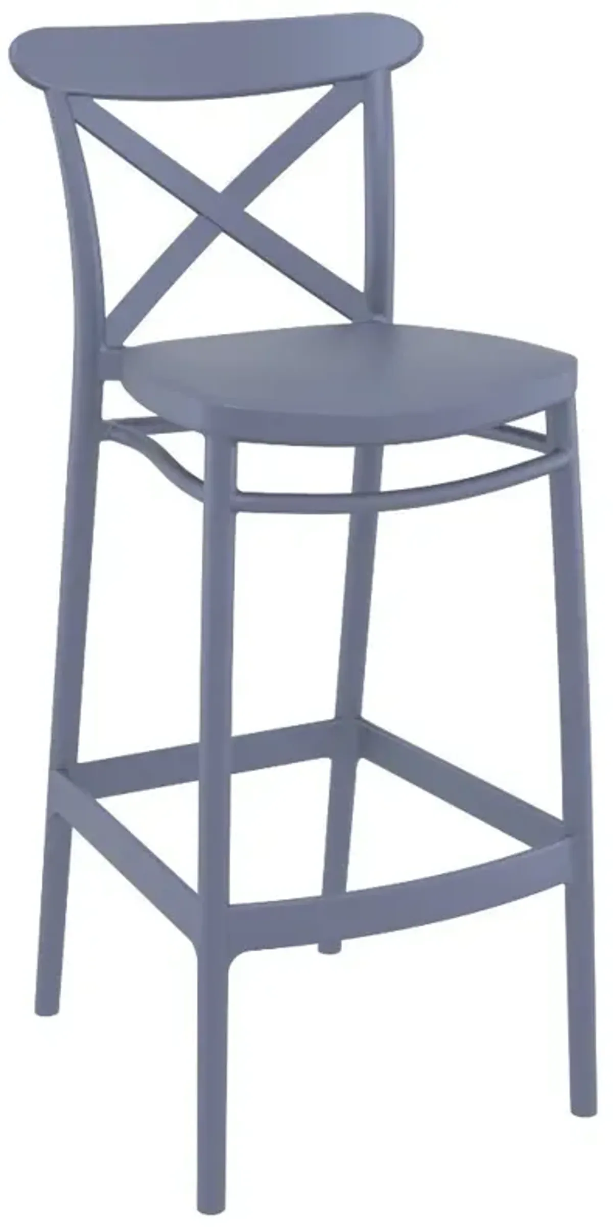 Compamia Sky Cross Square Bar Set with 2 Barstools Dark Gray