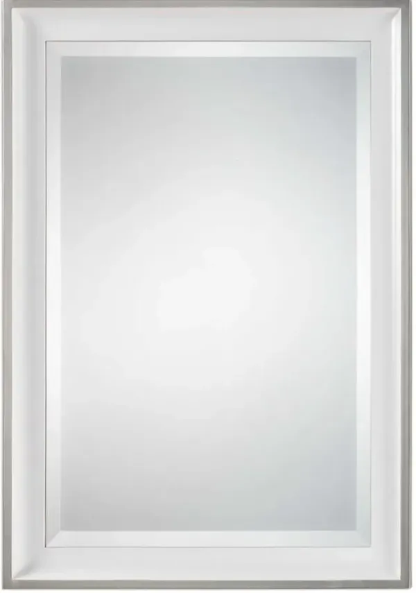 Uttermost Lahvahn White Silver Mirror