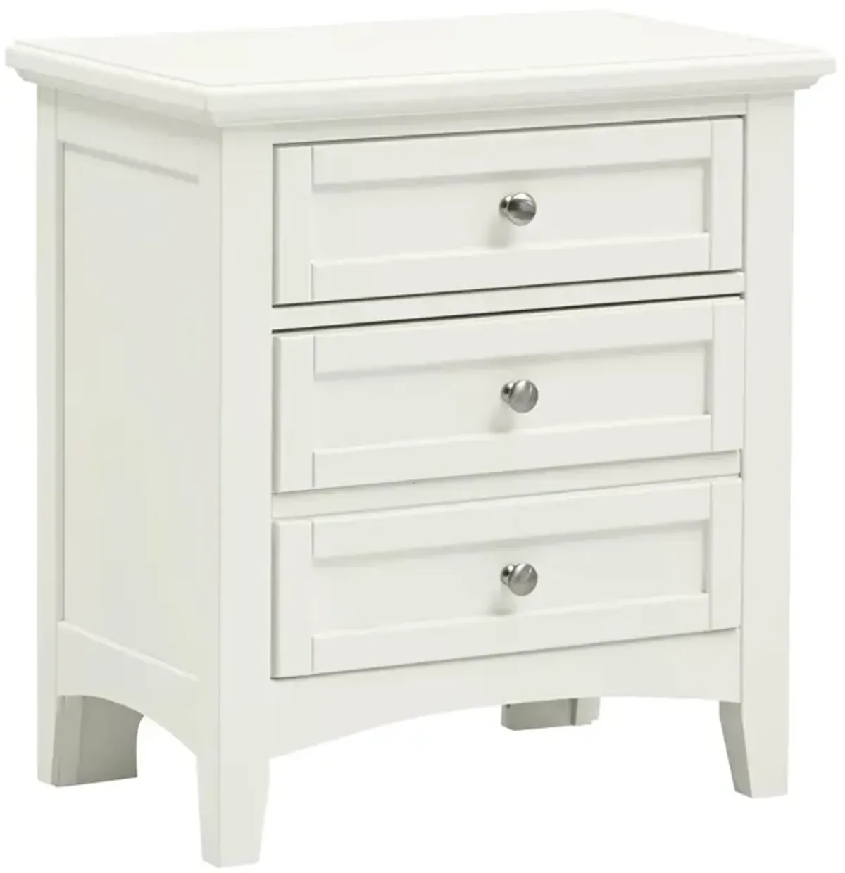 3 DRAWER NIGHTSTAND - WHITE