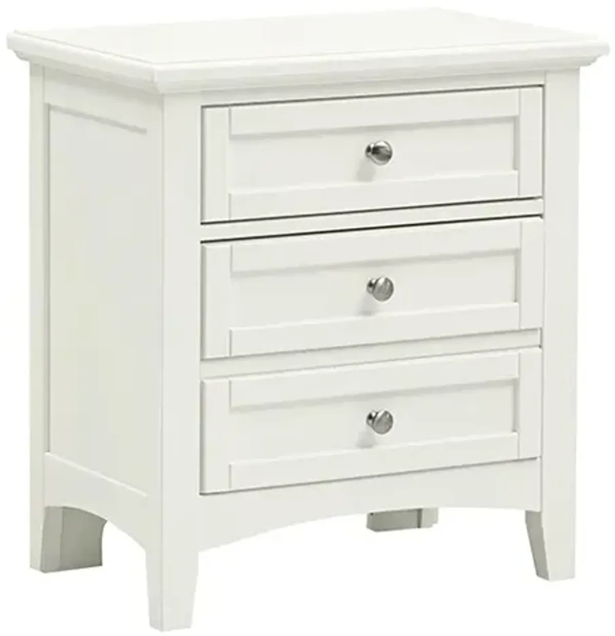 3 DRAWER NIGHTSTAND - WHITE