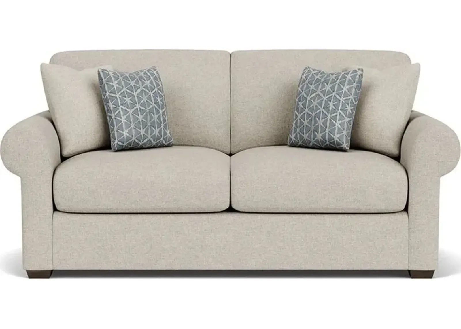 Flexsteel Randall Silver Driftwood Two-Cushion Sofa