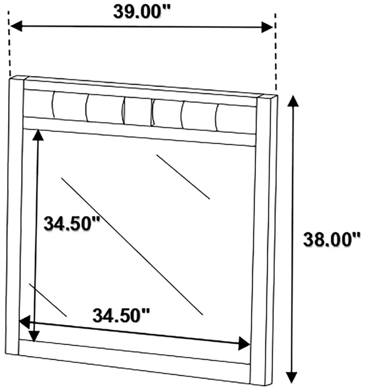 Coaster Carlton Dresser Mirror Cappuccino