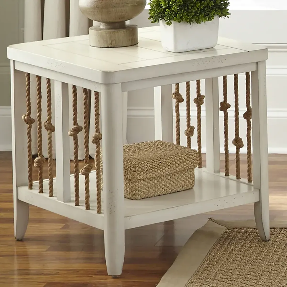 Liberty Furniture Dockside White End Table