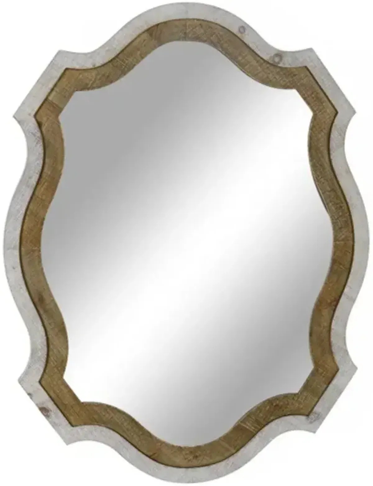 Crestview Haylee Beige/Gray Wall Mirror