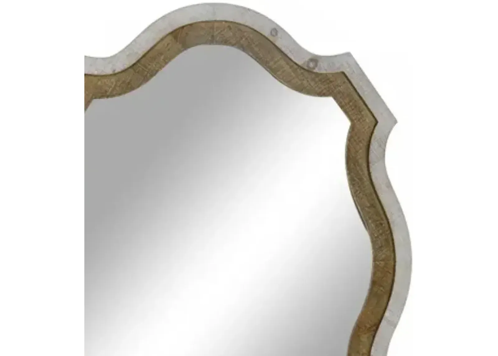 Crestview Haylee Beige/Gray Wall Mirror