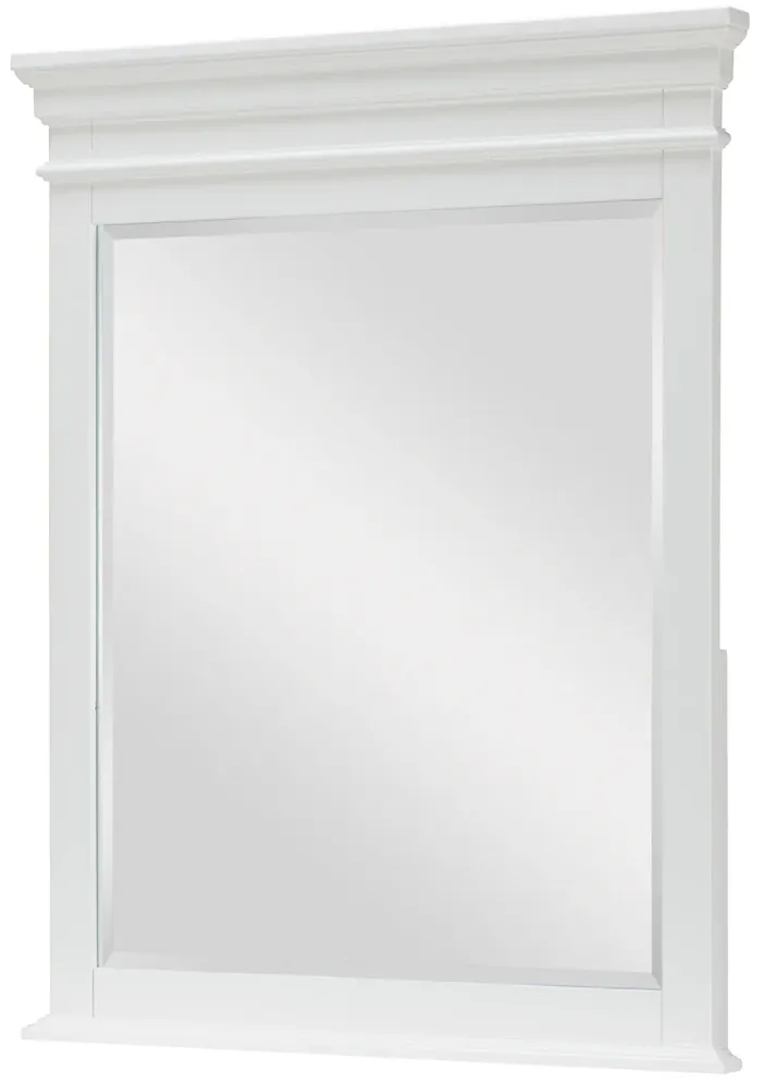 VERTICAL MIRROR WHITE FINISH - CANTERBURY WHITE