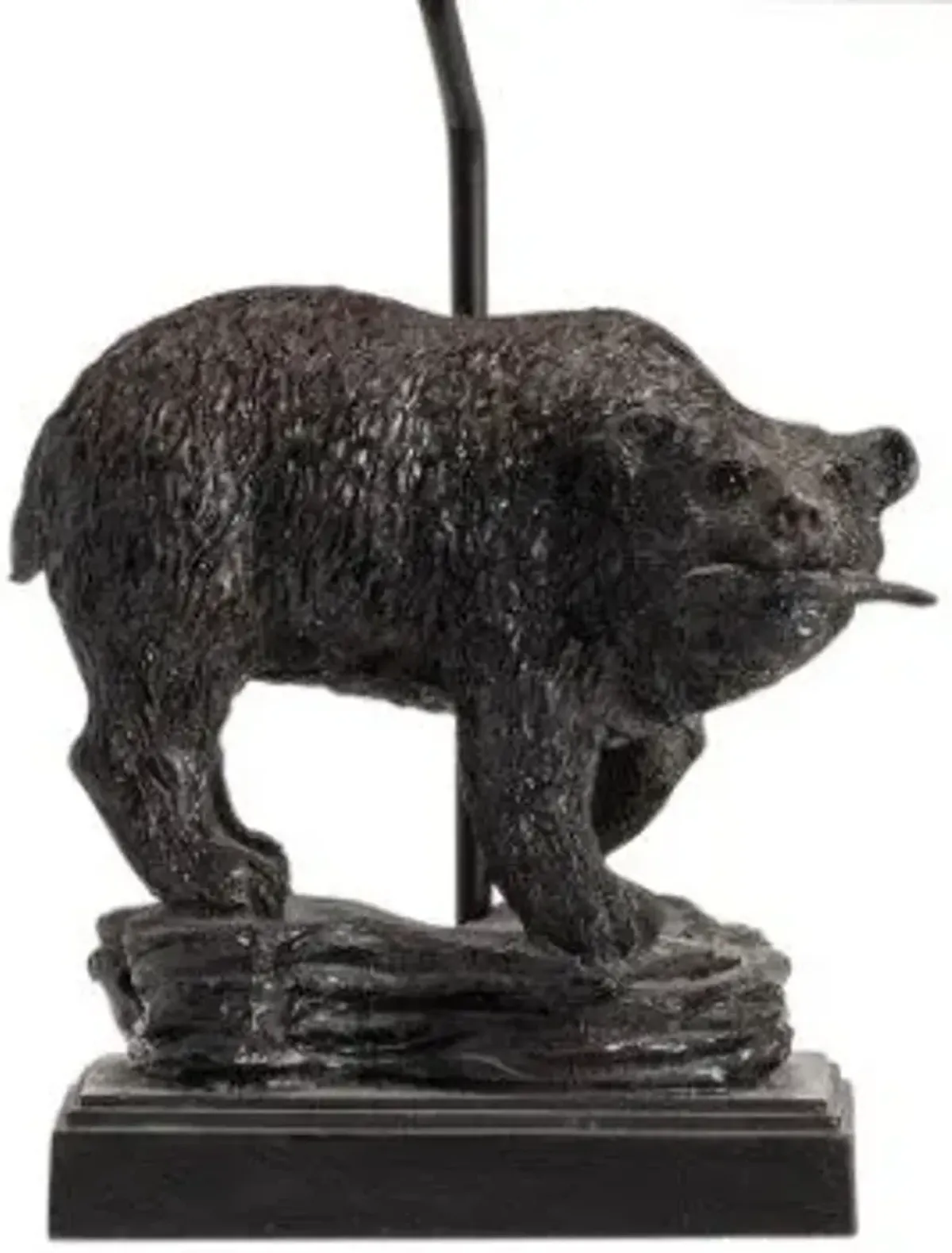 Crestview Fishing Bear Bronze/Light Brown Table Lamp