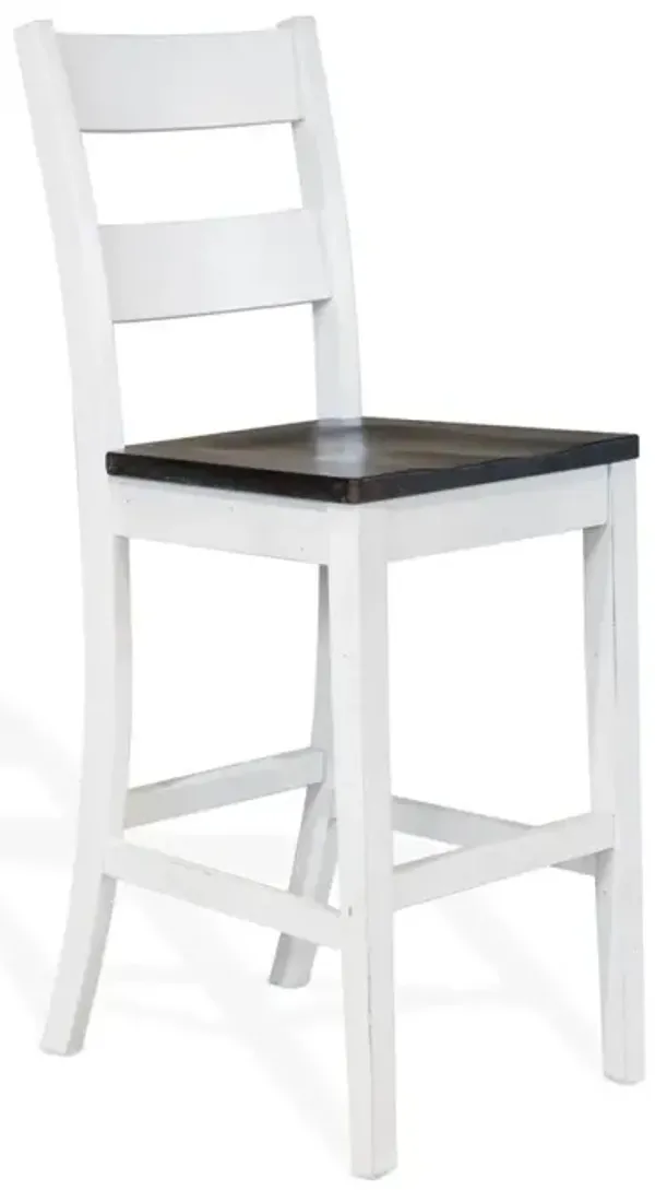 Sunny Designs Carriage House European Cottage 47.5 Inch Ladderback Barstool