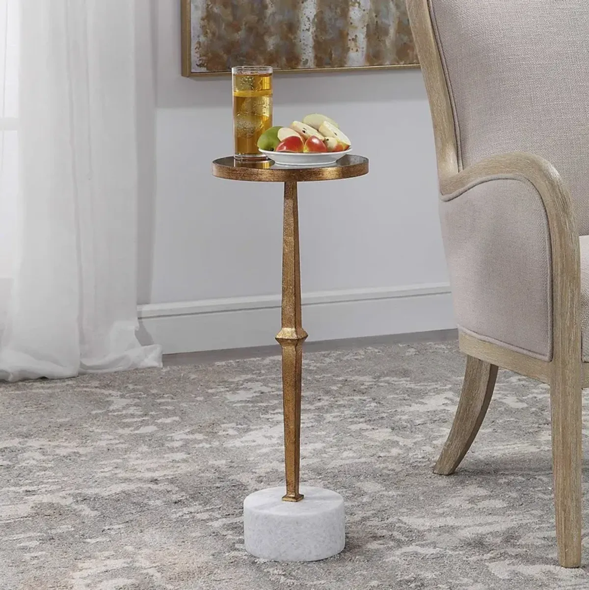 Uttermost Miriam Gold Drink Table