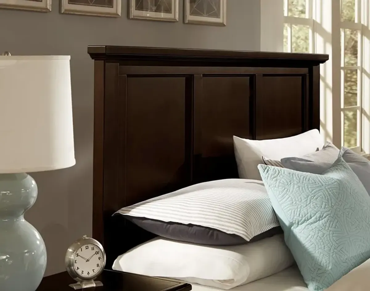 Vaughan-Bassett Bonanza Merlot Mansion Queen Headboard