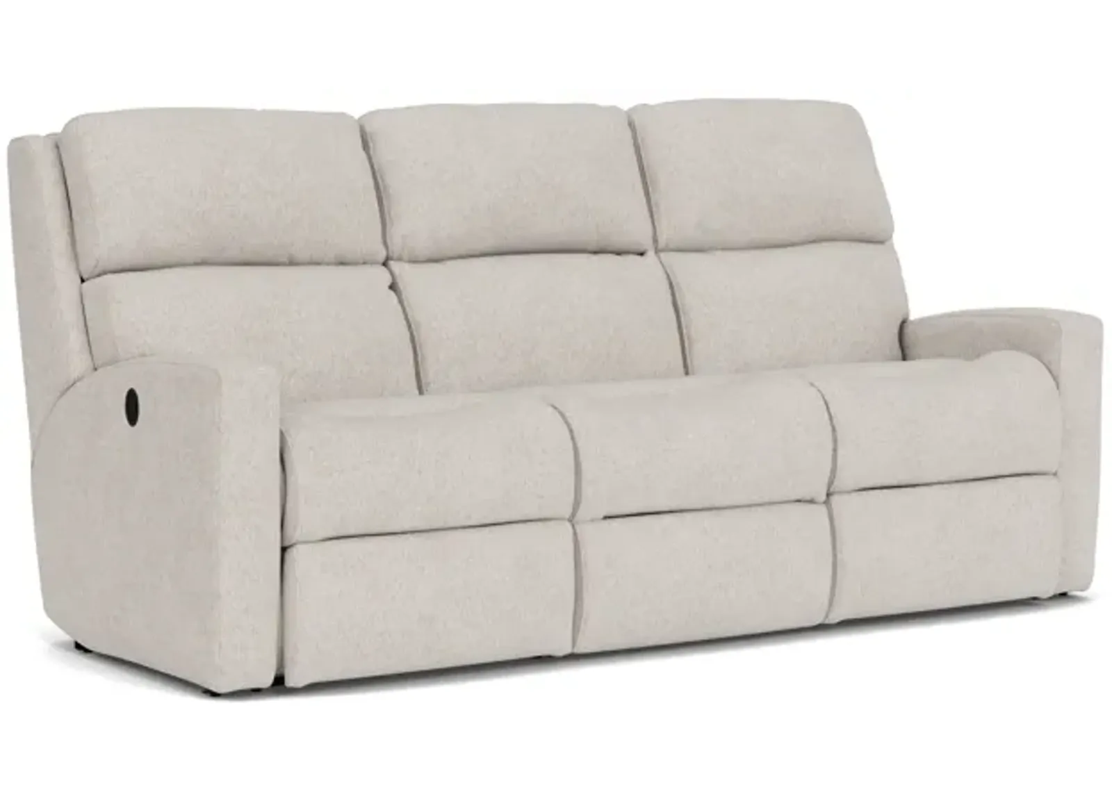 Flexsteel Catalina Almond Power Reclining Sofa with Power Headrests