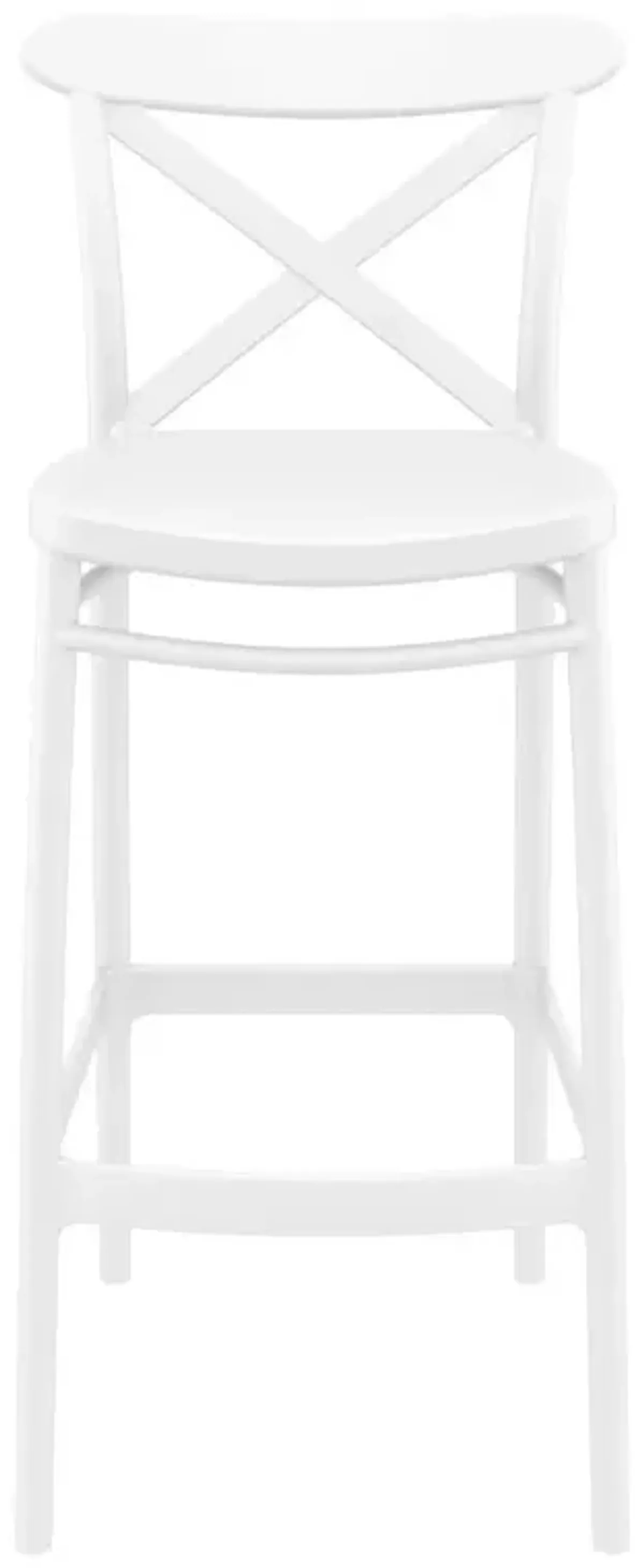 Compamia Cross Bar Stool White