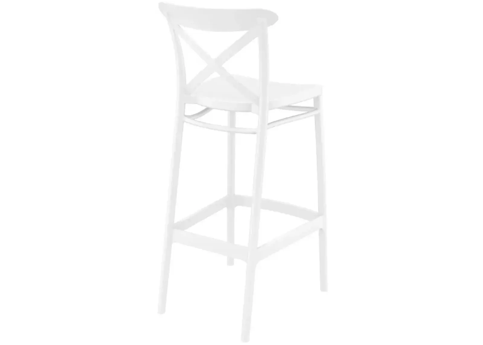 Compamia Cross Bar Stool White