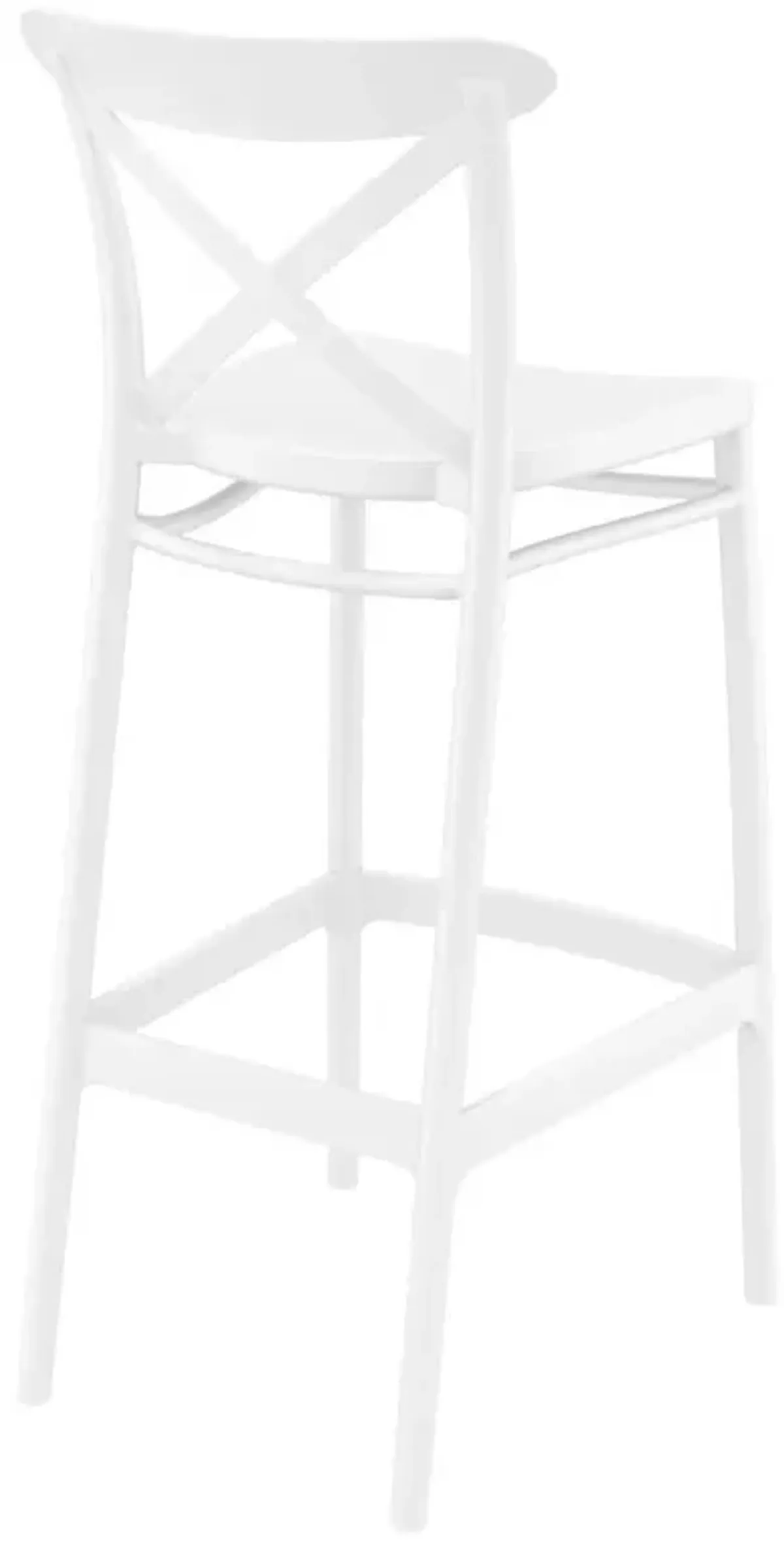 Compamia Cross Bar Stool White