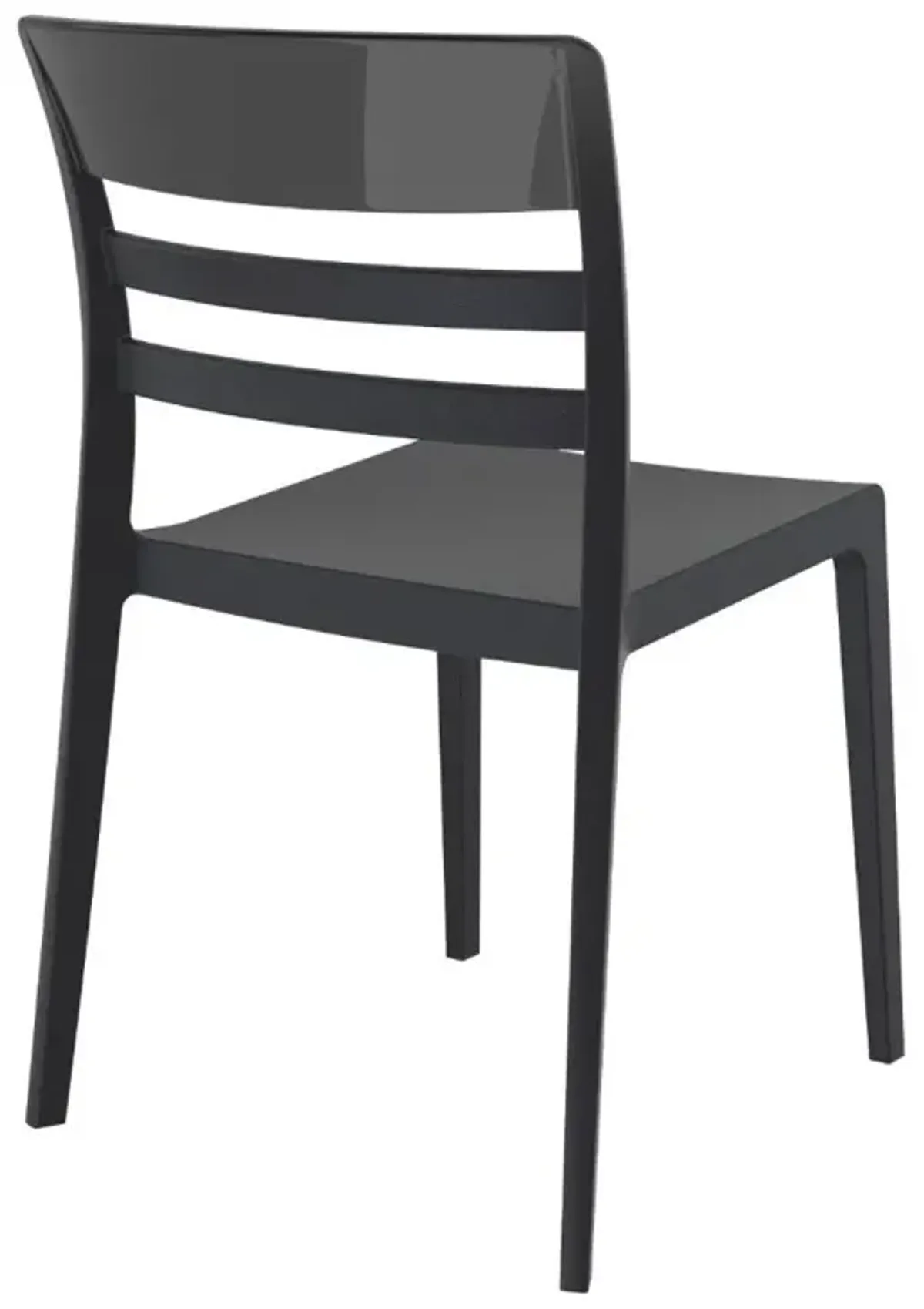 Compamia Moon Dining Chair Black Transparent Black