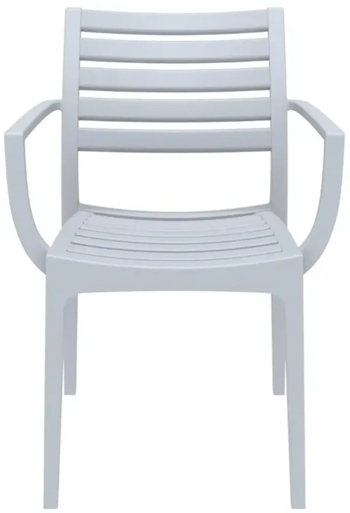 Compamia Artemis Outdoor Dining Arm Chair Silver Gray