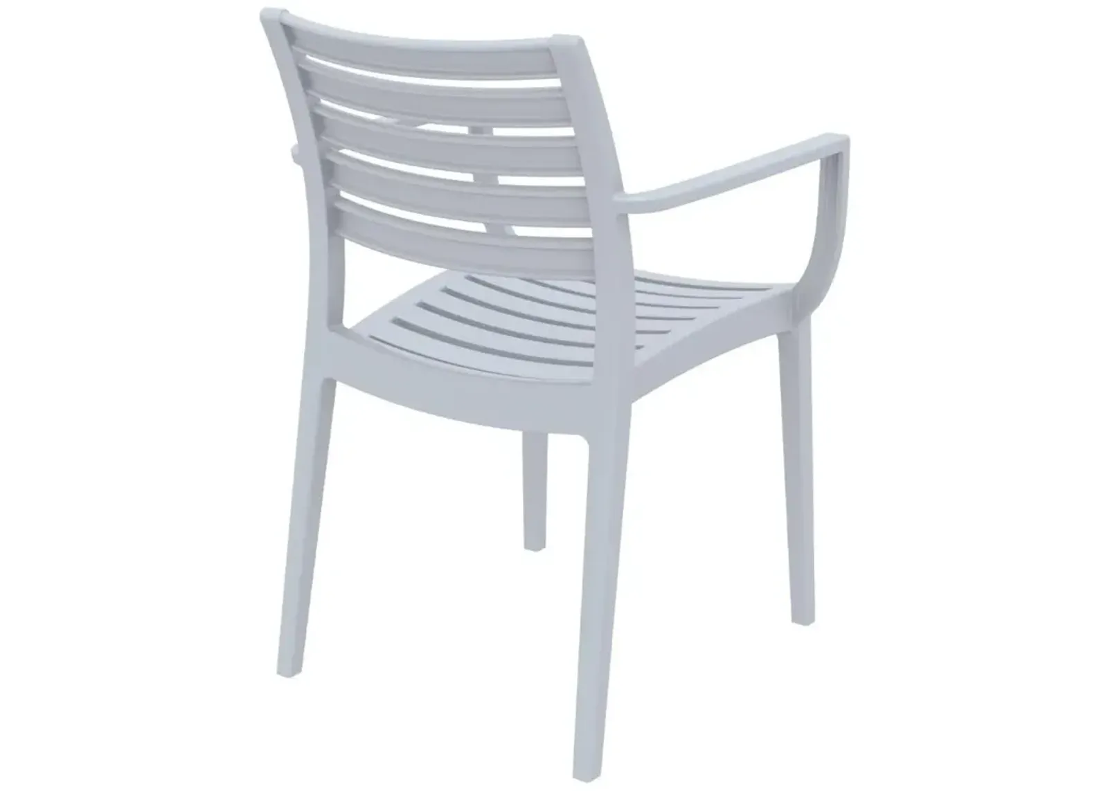 Compamia Artemis Outdoor Dining Arm Chair Silver Gray