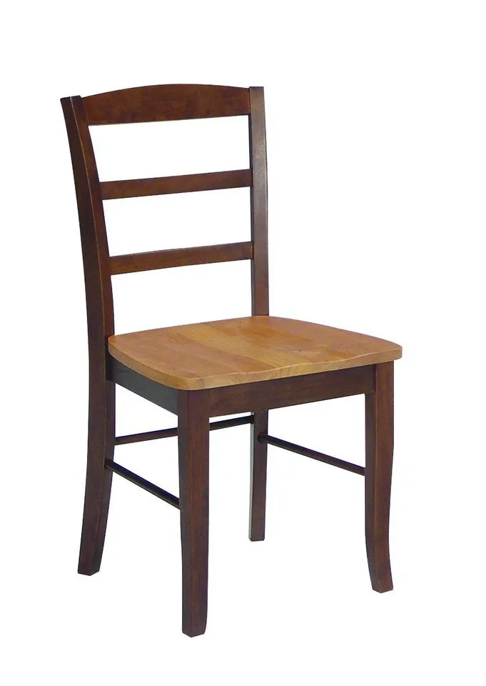 DINING ESSENTIALS MADRID WOOD DINING CHAIR IN CINNAMON & ESPRESSO