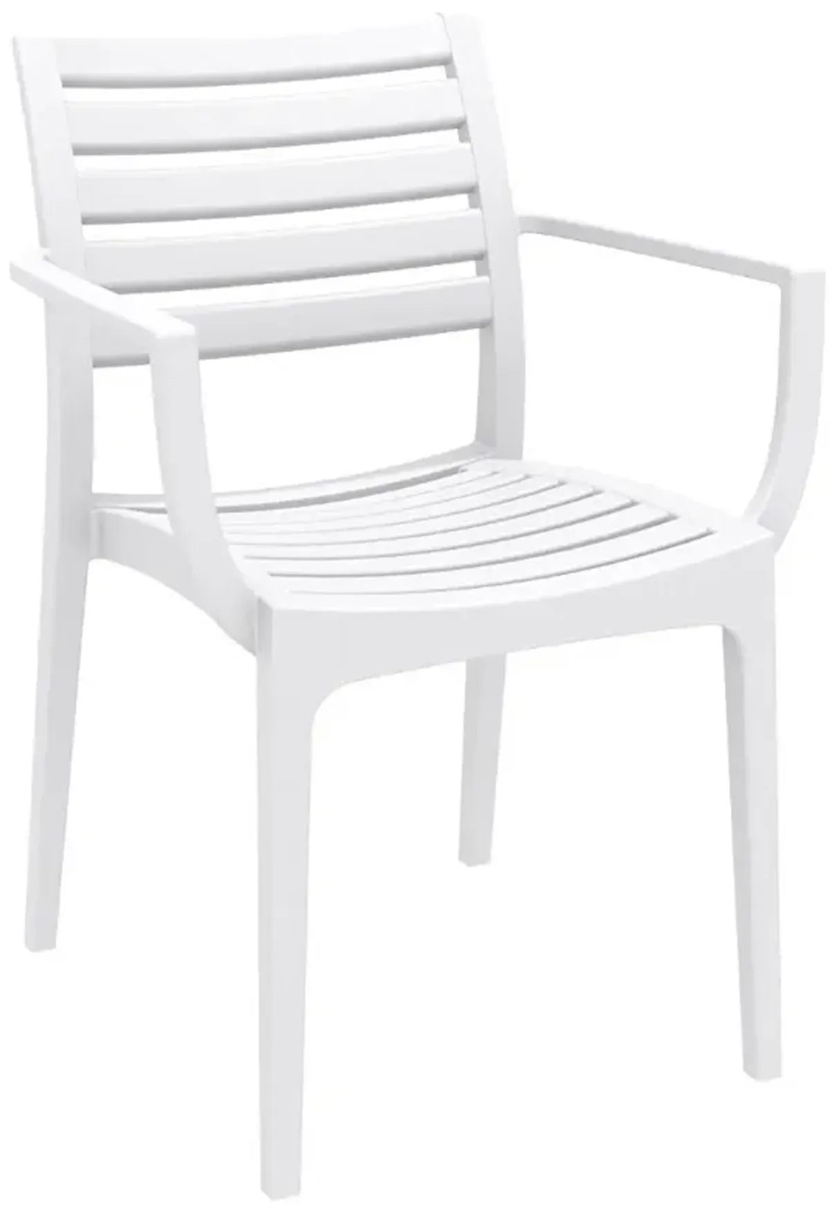 Compamia Artemis Dining Set with 2 Arm Chairs White