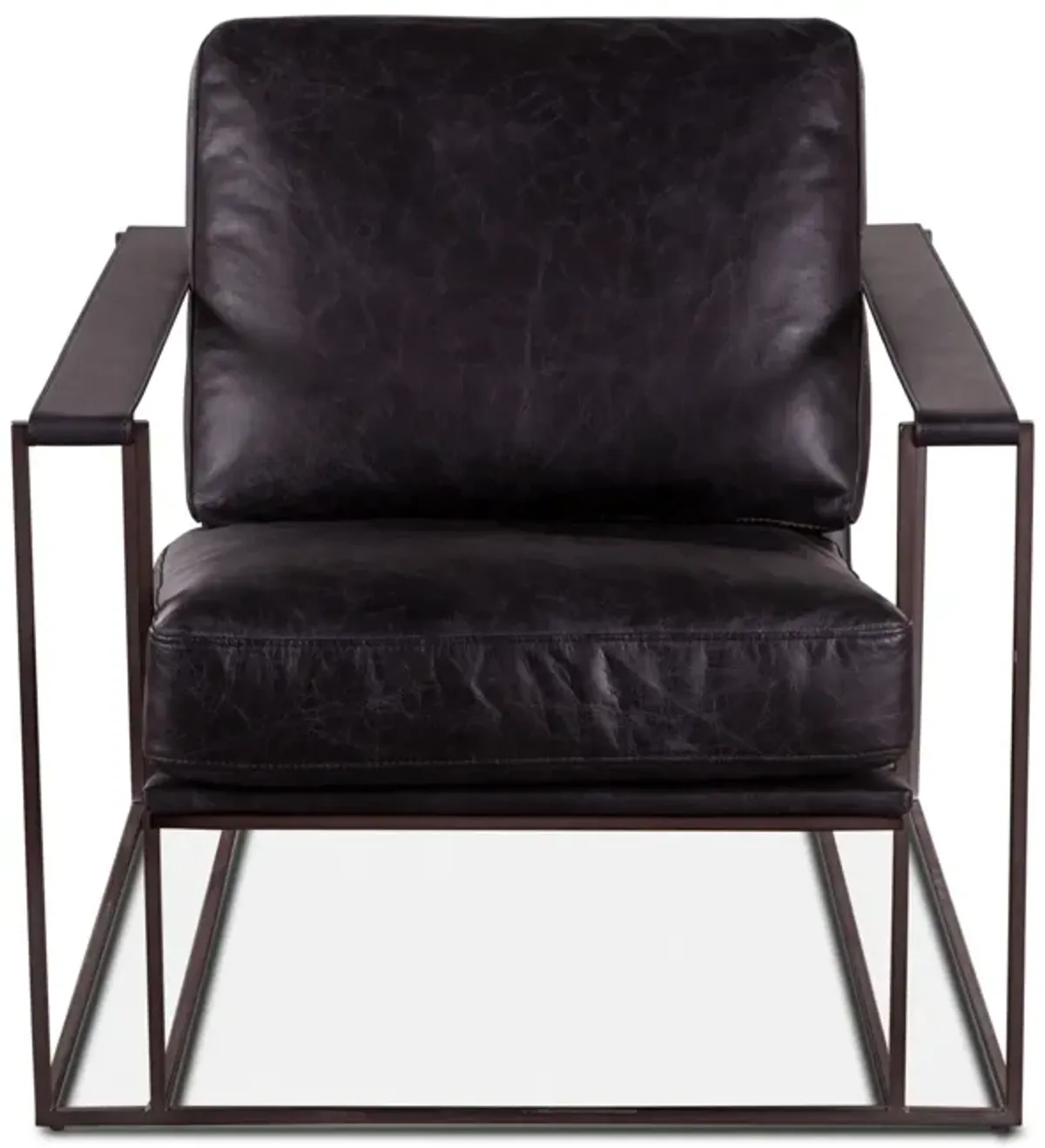 Grosvenor Black Leather Armchair