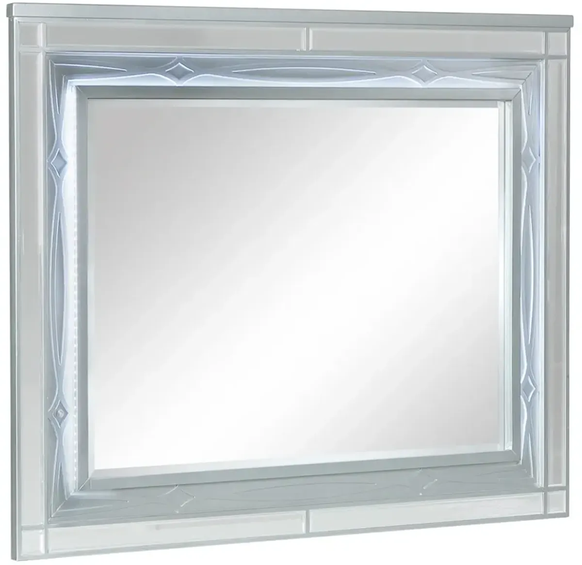 Coaster Gunnison Dresser Mirror Silver Metallic