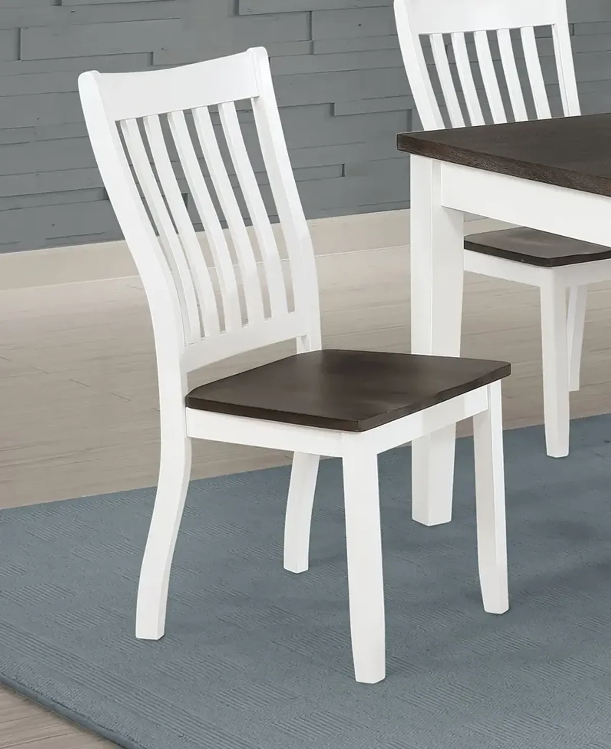 Coaster Kingman Wood Dining Side Chair Distressed White