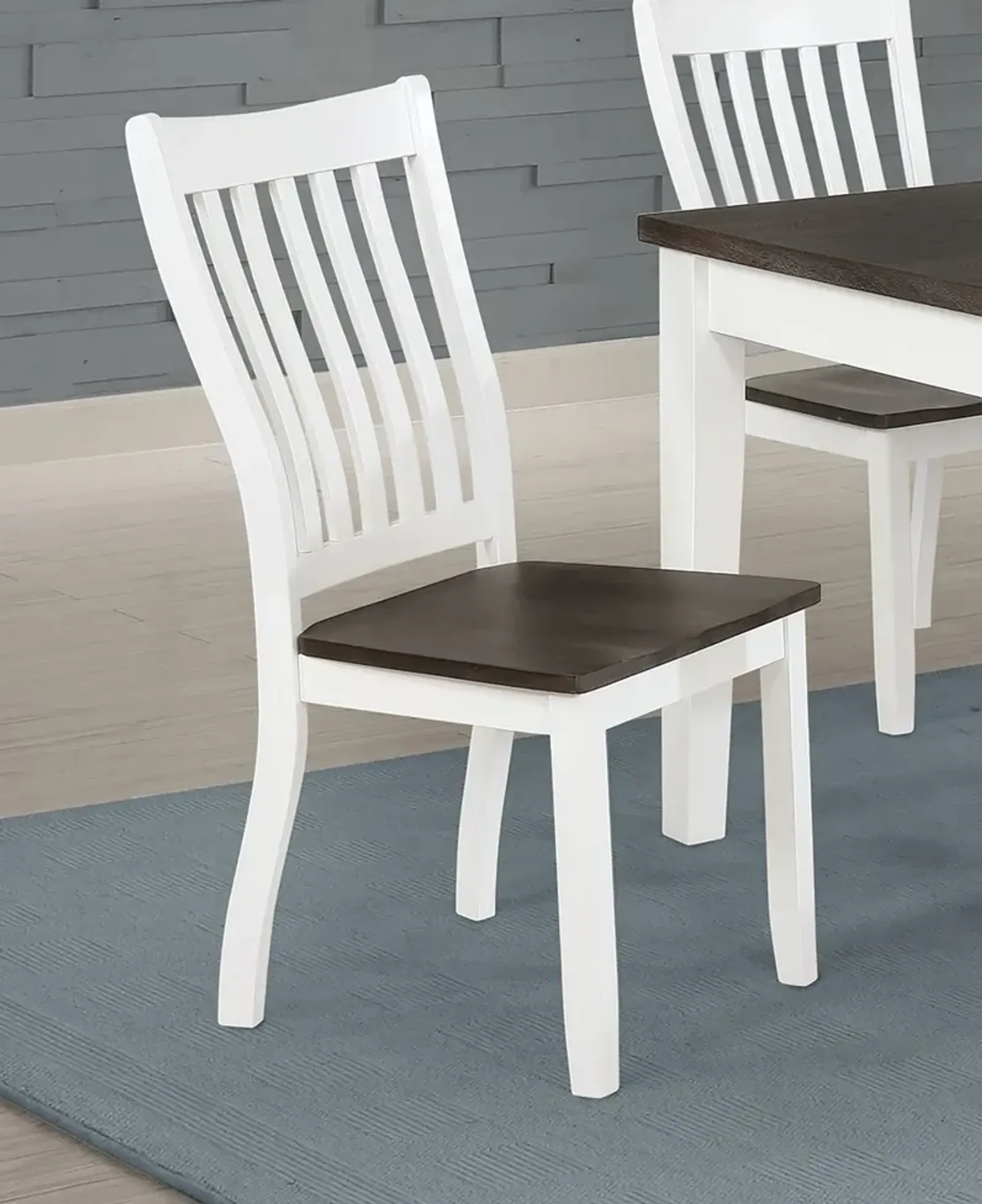 Coaster Kingman Wood Dining Side Chair Distressed White