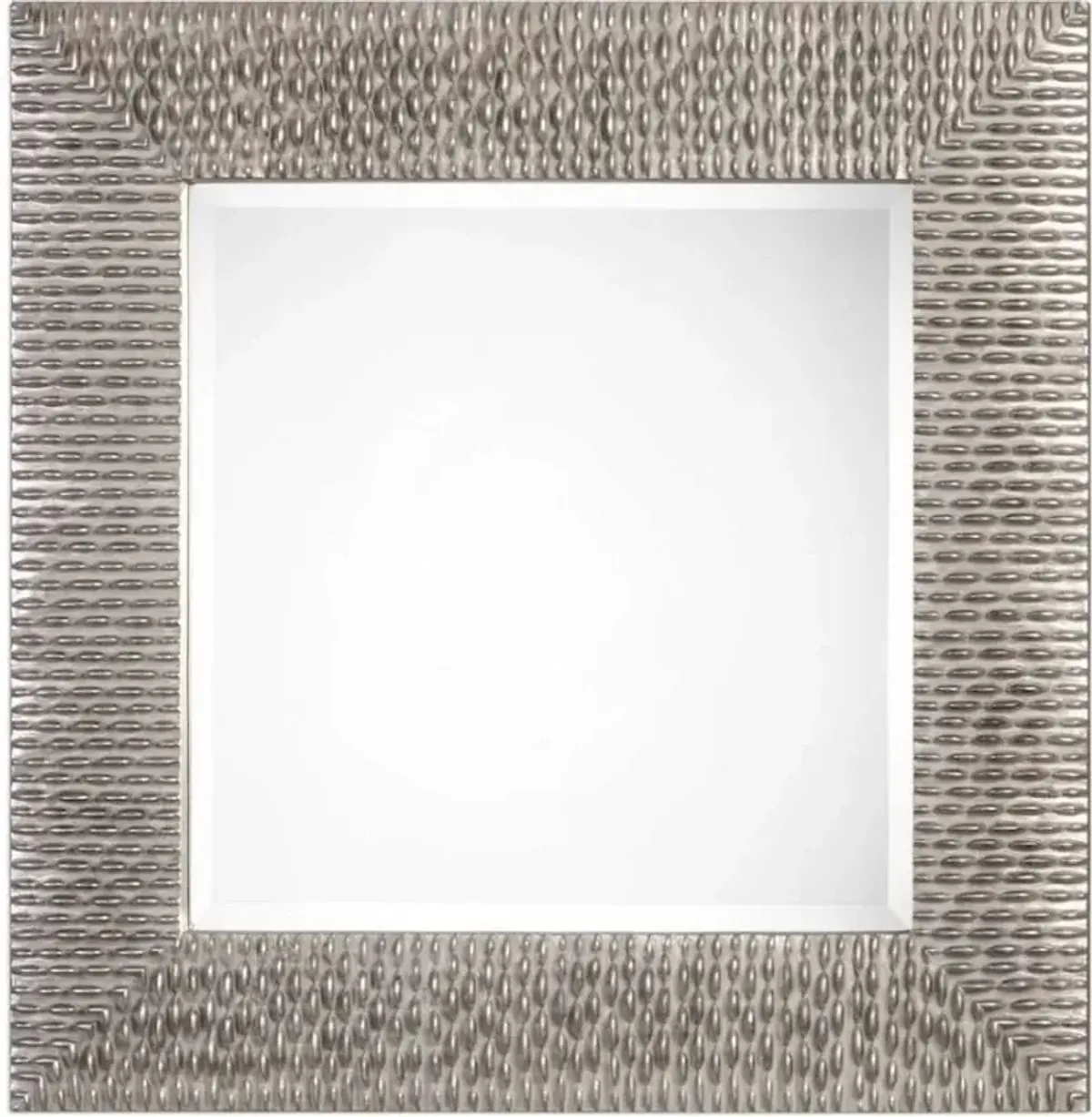 CRESSIDA DISTRESSED SILVER SQUARE MIRROR