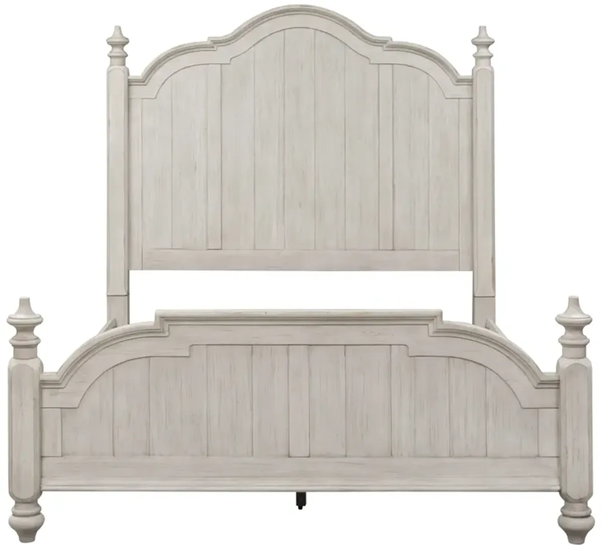 Liberty Furniture Complete King Bedroom Set Poster Bed, Dresser & Mirror Farmhouse Reimagined