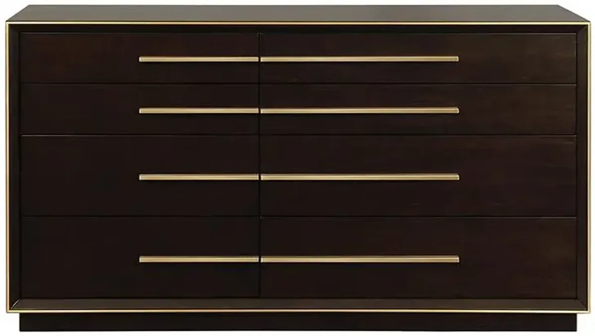 Coaster Durango 8-Drawer Dresser Smoked Peppercorn