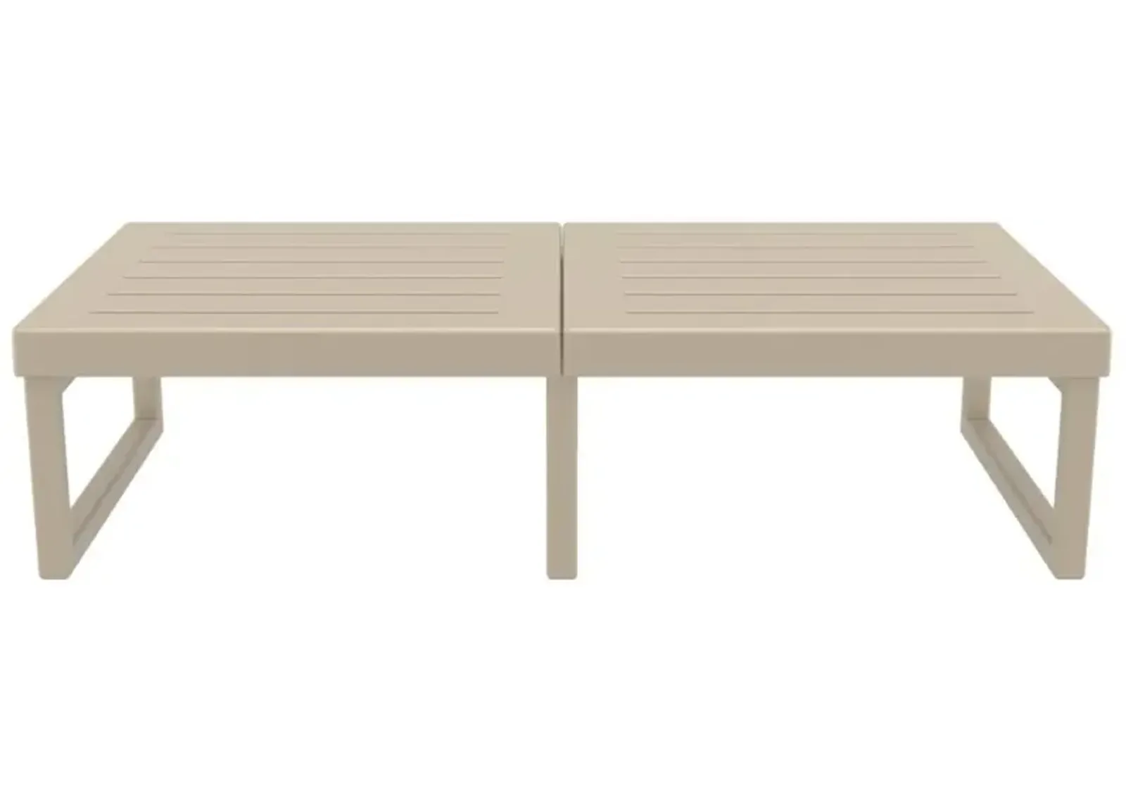 Compamia Mykonos Rectangle Lounge Coffee Table Taupe