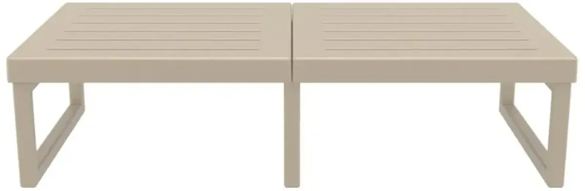 Compamia Mykonos Rectangle Lounge Coffee Table Taupe
