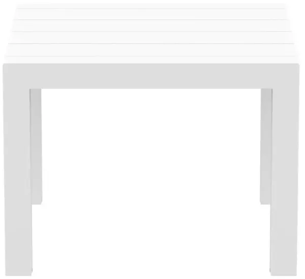 Compamia Resin Top Indoor- Outdoor Rectangular Dining Table in White