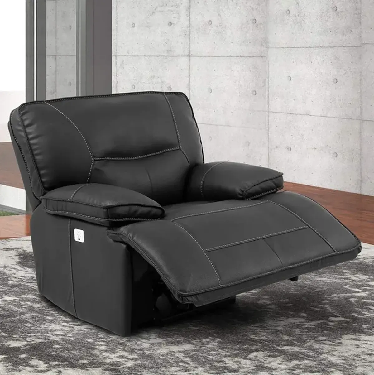 Parker House Spartacus Power Recliner in Black