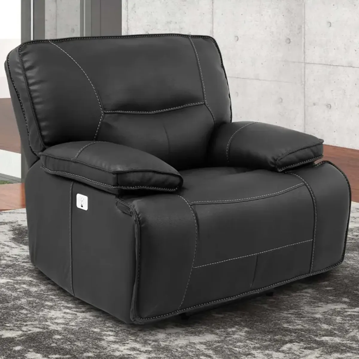 Parker House Spartacus Power Recliner in Black