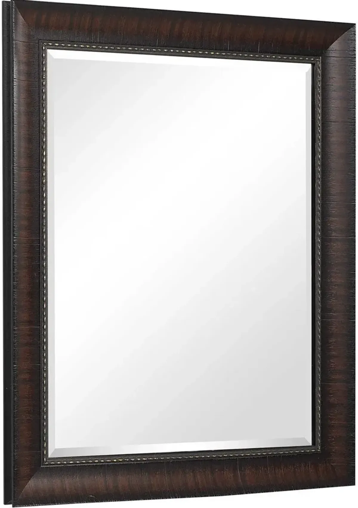 Uttermost Wythe Rich Mahogany Wood Mirror