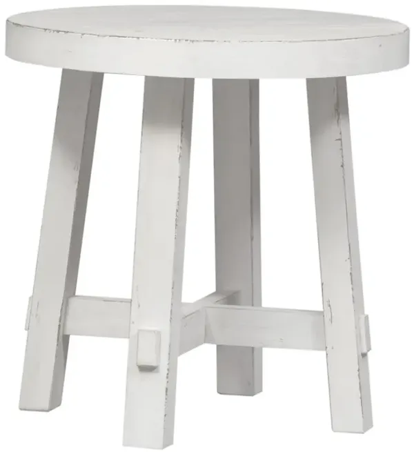 Liberty Furniture Flea Market White Distressed 3-Piece Coffee Table Set Modern Farmhouse