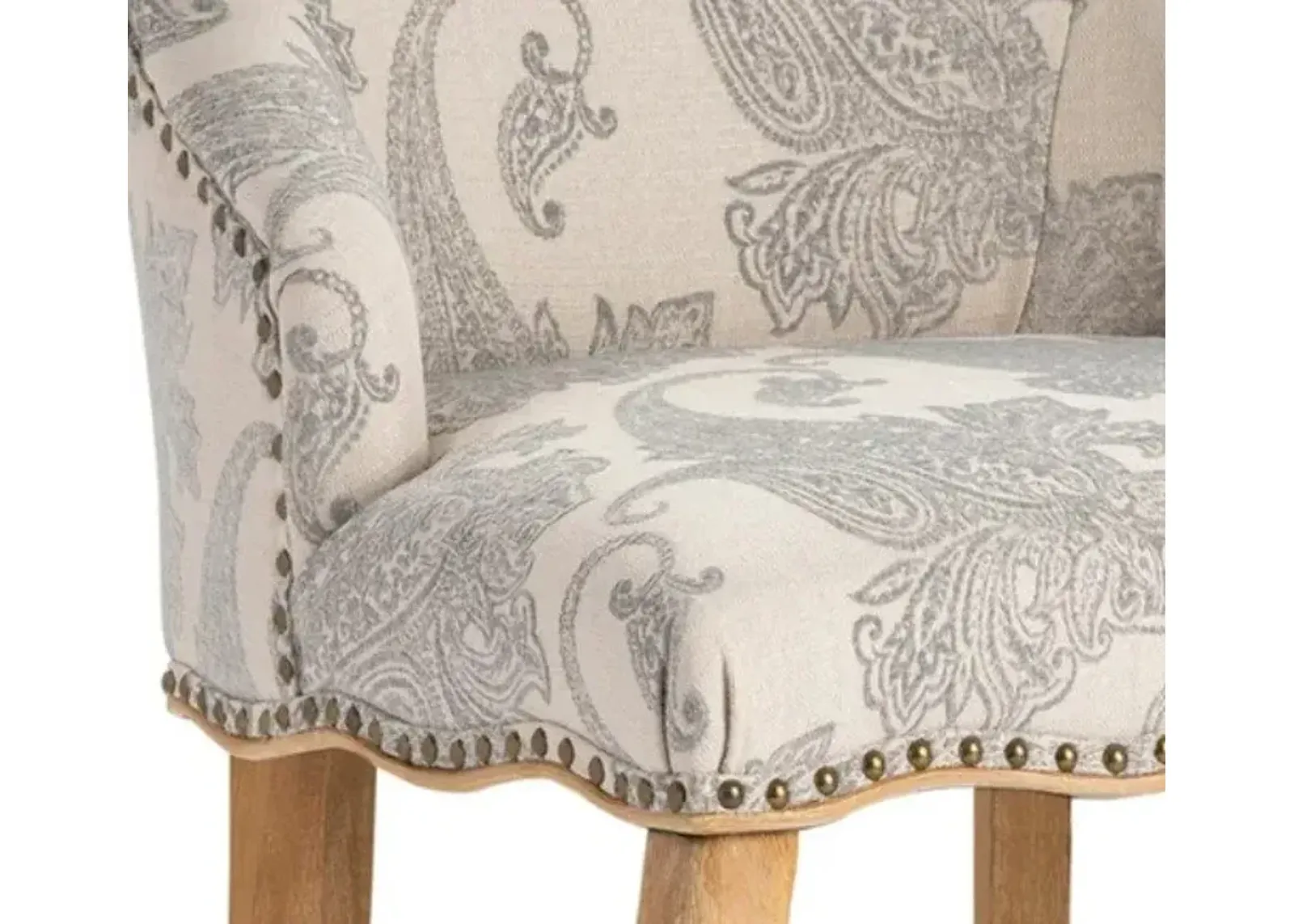 Crestview Danielle Gray Accent Chair