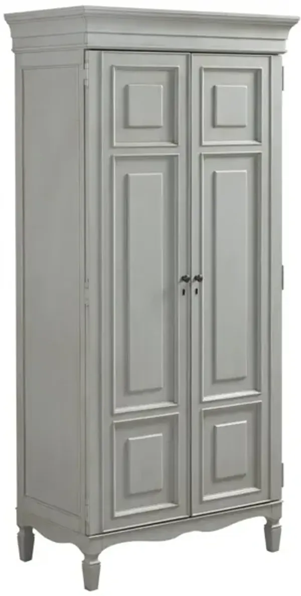 Universal Summer Hill French Gray Tall Armoire Cabinet