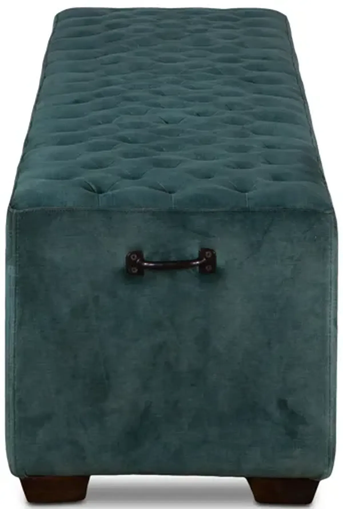 Home Trends Design Grosvenor 78-Inch Sage Green Velvet Bench