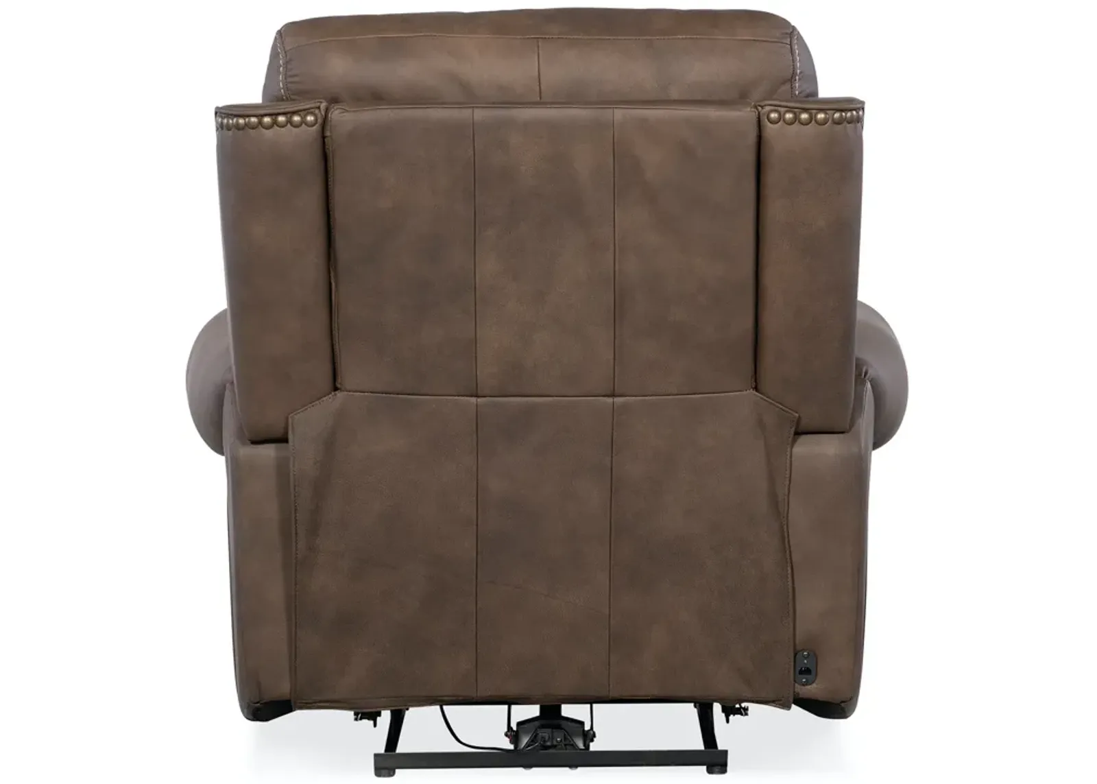 Hooker Furniture Duncan Kalahari Bark Power Leather Recliner with Power Headrest & Lumbar