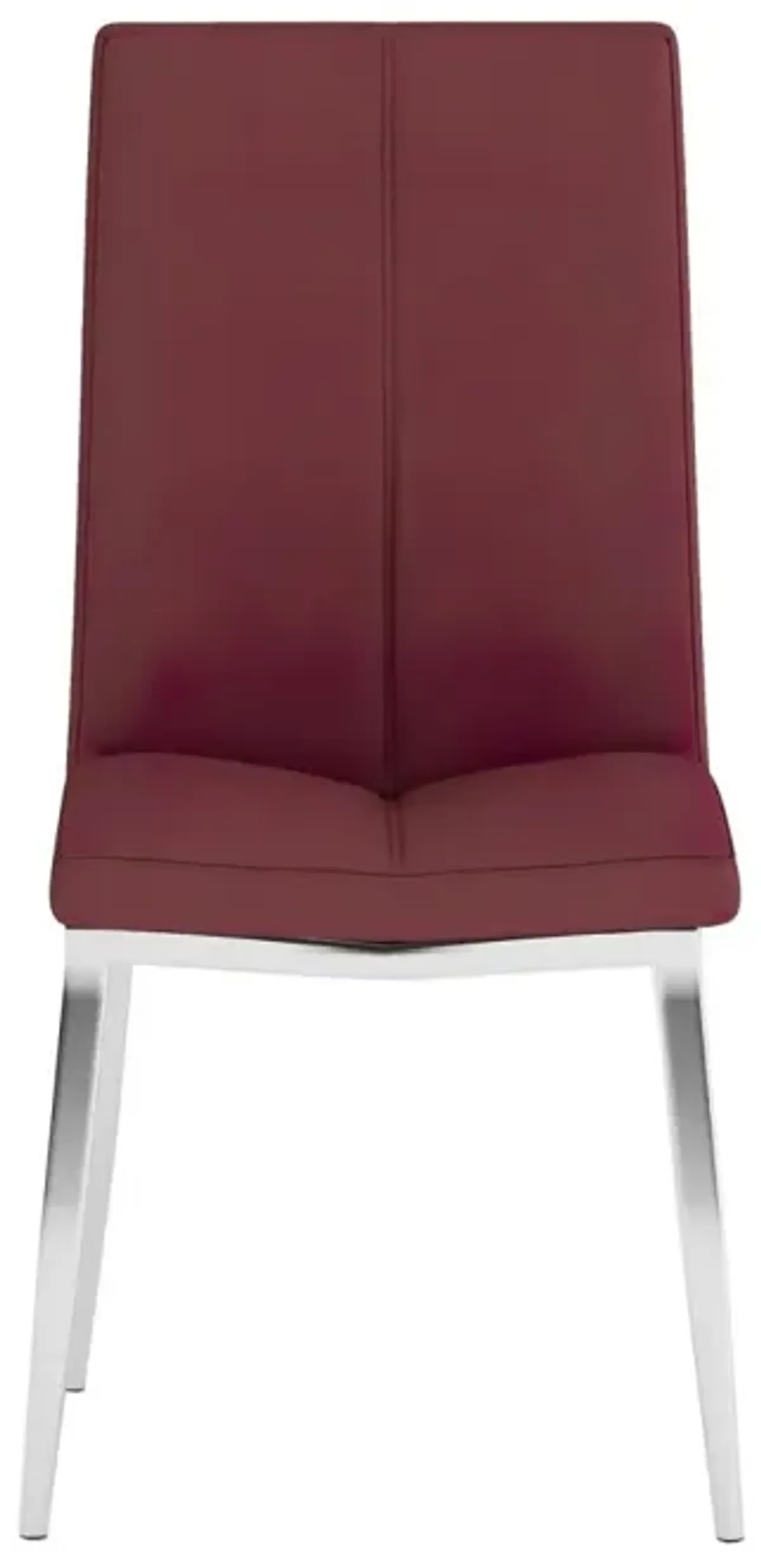 ABIGAIL RED MODERN RED CURVED-BACK UPHOLSTERED SIDE CHAIR