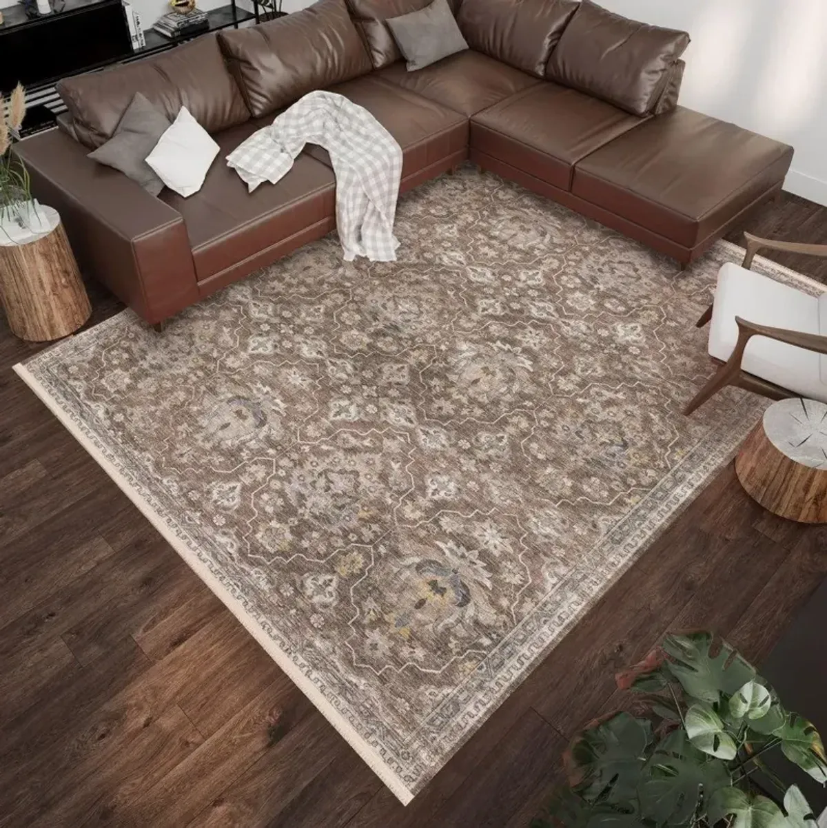 Dalyn Marbella Mocha 5'X8' Area Rug