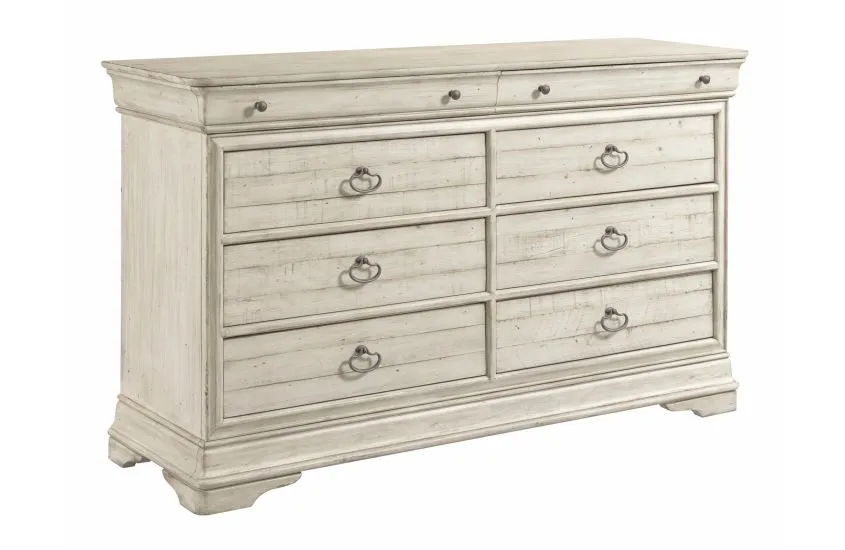 SELWYN WHITESIDE 8 DRAWER DRESSER - COTTAGE FINISH