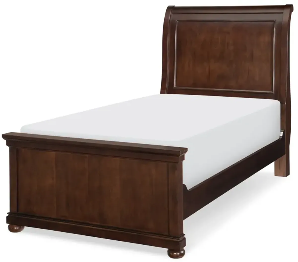 Legacy Classic Kids/Teens Canterbury Cherry Complete Sleigh Twin Bed