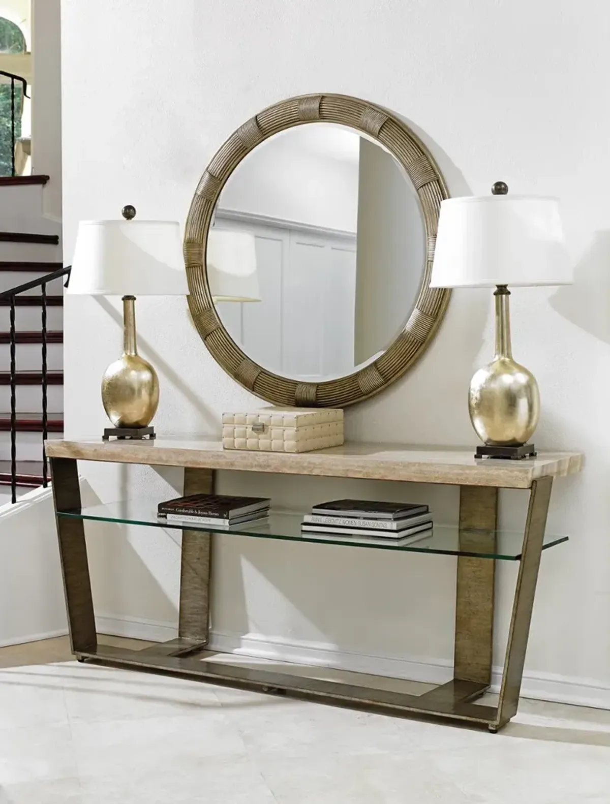 Laurel Canyon by Lexington Beverly Round Mirror