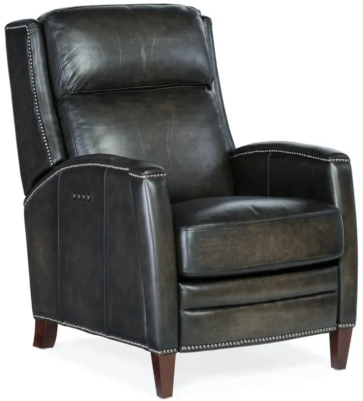 Hooker Furniture Declan Brindisi Trinita Power Recliner Leather Chair with Power Headrest