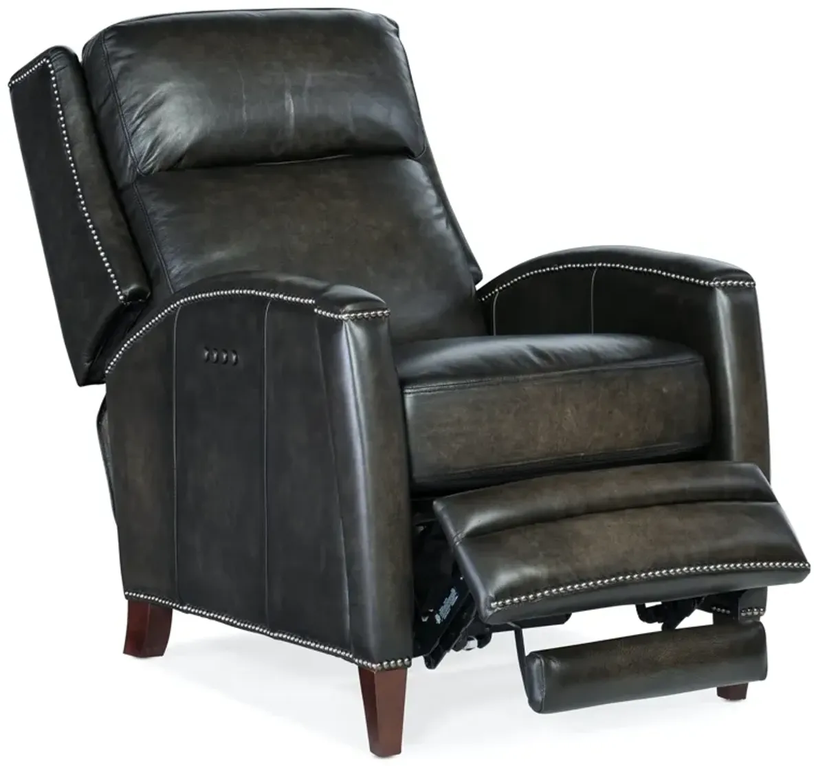 Hooker Furniture Declan Brindisi Trinita Power Recliner Leather Chair with Power Headrest