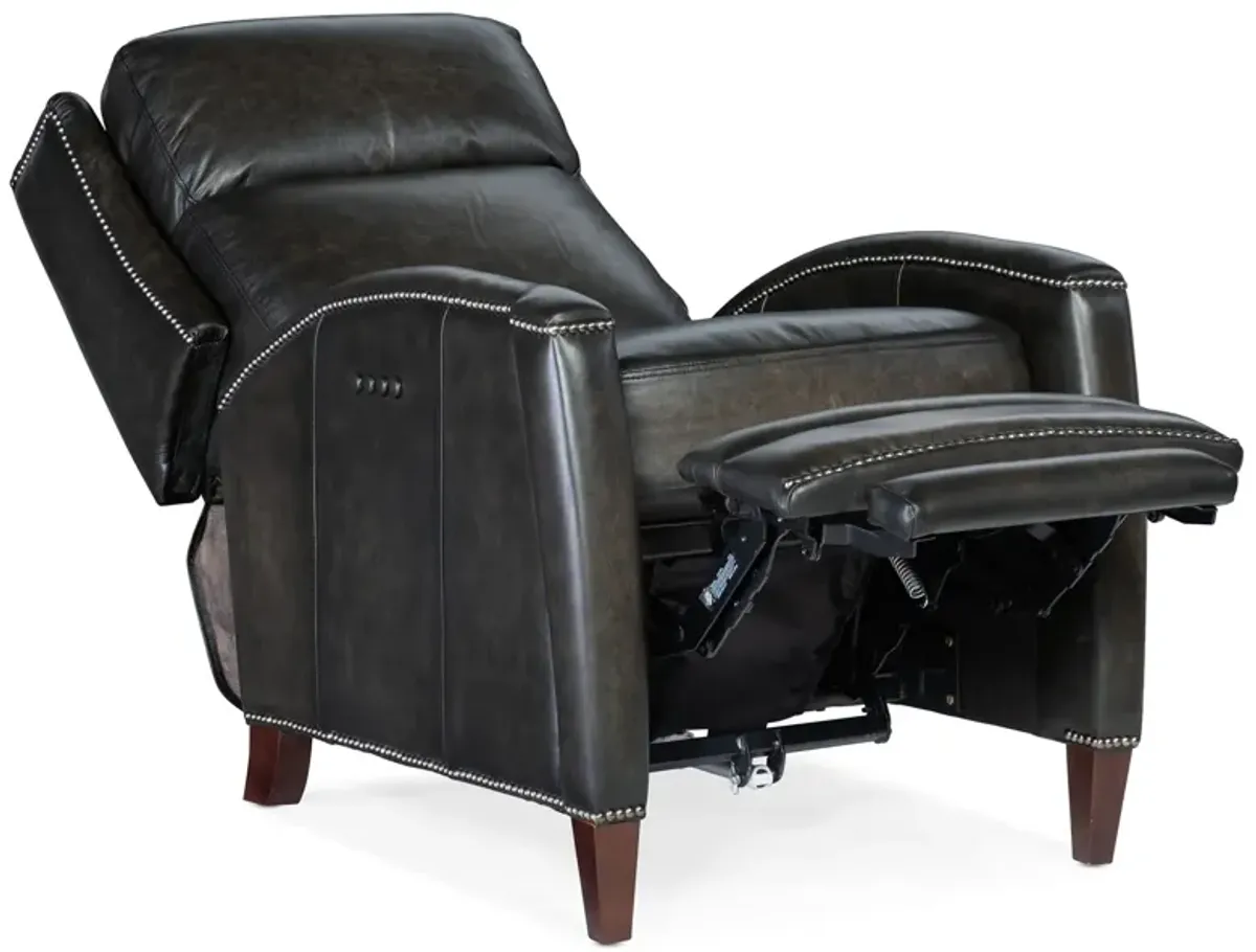 Hooker Furniture Declan Brindisi Trinita Power Recliner Leather Chair with Power Headrest